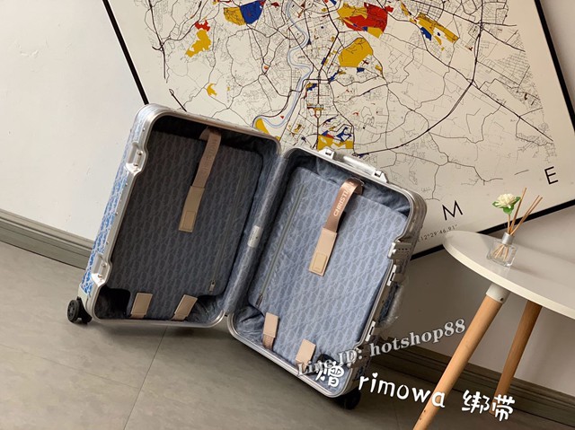 Dior x Rimowa驚豔聯名系列行李箱 RIMOWA限量版行李箱 日默瓦四輪拉杆箱 gdx1226